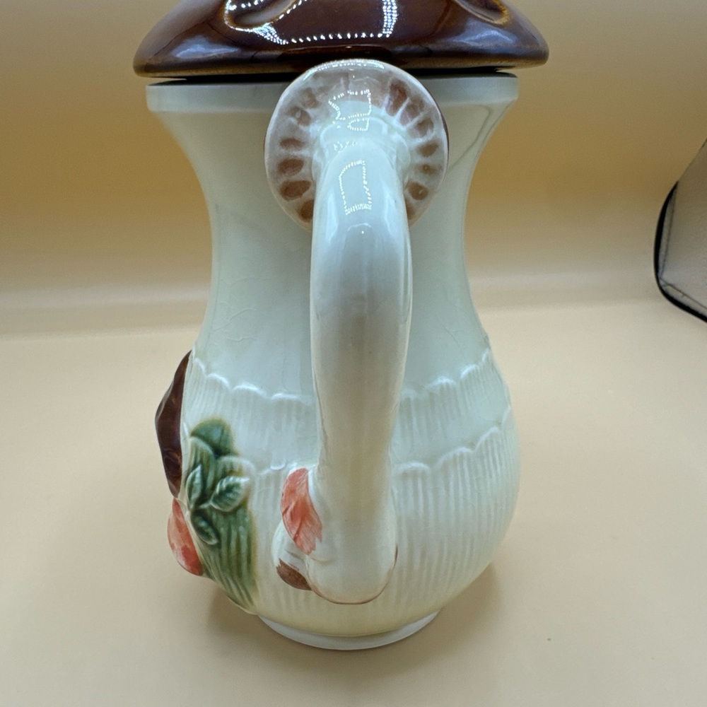 Vtg Empress by Haruta Mushroom Covered Tea Pot Made in Japan - Picture 9 of 10